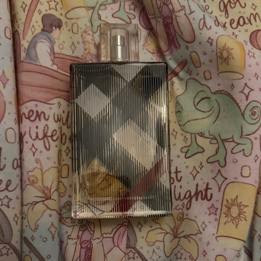 Burberry Black and White Checkered Perfume Bottle